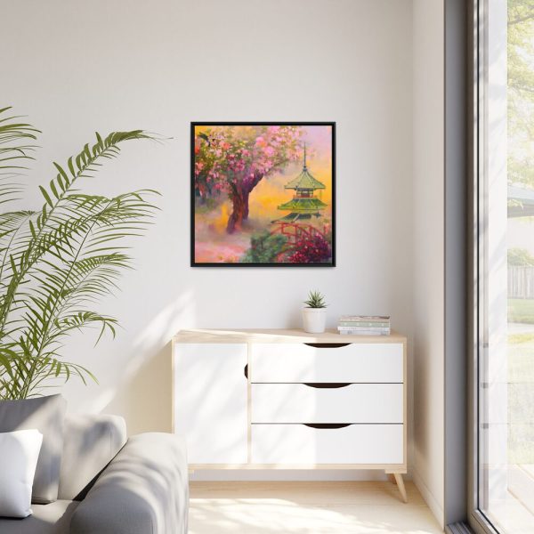 88302-458.jpg Japanese Pear Blossom Garden Art Framed Canvas