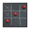 Tic Tac Toe Love Heart Framed Canvas