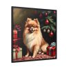 88302-50.jpg Pomeranian Vintage Christmas Framed Canvas