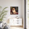 88302-53.jpg Pomeranian Vintage Christmas Framed Canvas