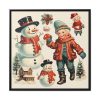 88302-66.jpg Snowman and the Boy Framed Canvas