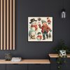 88302-69.jpg Snowman and the Boy Framed Canvas