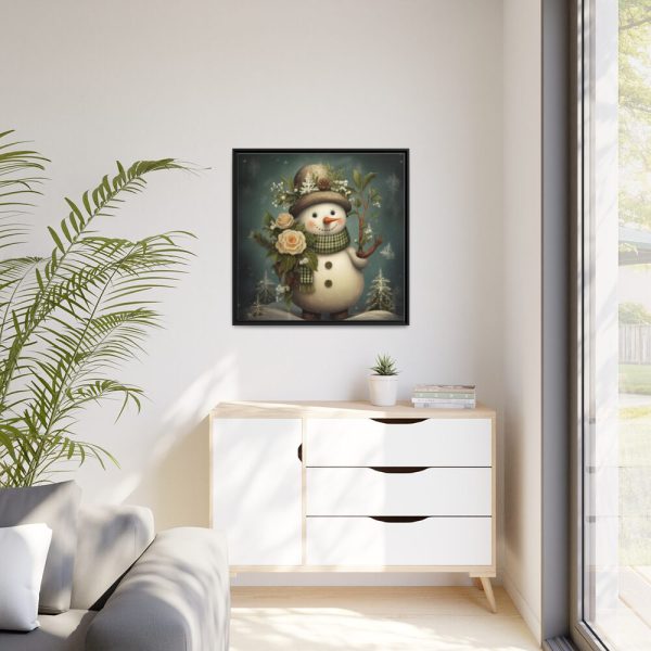 88302-73.jpg Christmas Snowman Framed Canvas