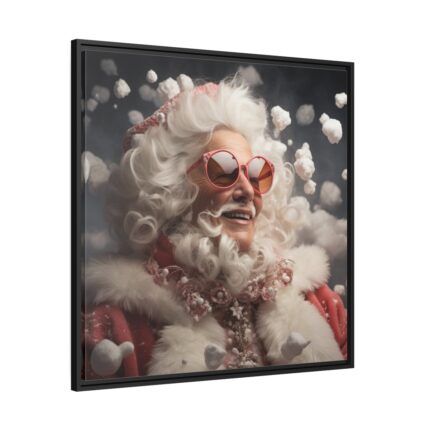 Mrs. Santa Claus Framed Canvas