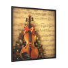 88302-85.jpg Vintage Christmas Cello Music Framed Canvas
