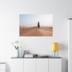 Woman Walking on Sandy Deserts Standard Canvas - Image 3