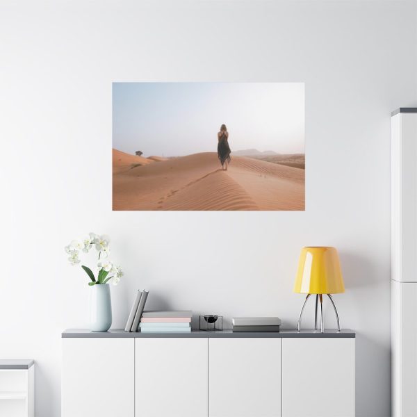 91638-112.jpg Woman Walking on Sandy Deserts Standard Canvas