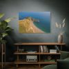 91638-119.jpg Green Fields on the Ocean sand Shoreline at Durdle Door Standard Canvas