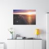 Sunset Over an Ocean Cliff Standard Canvas
