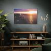 Sunset Over an Ocean Cliff Standard Canvas