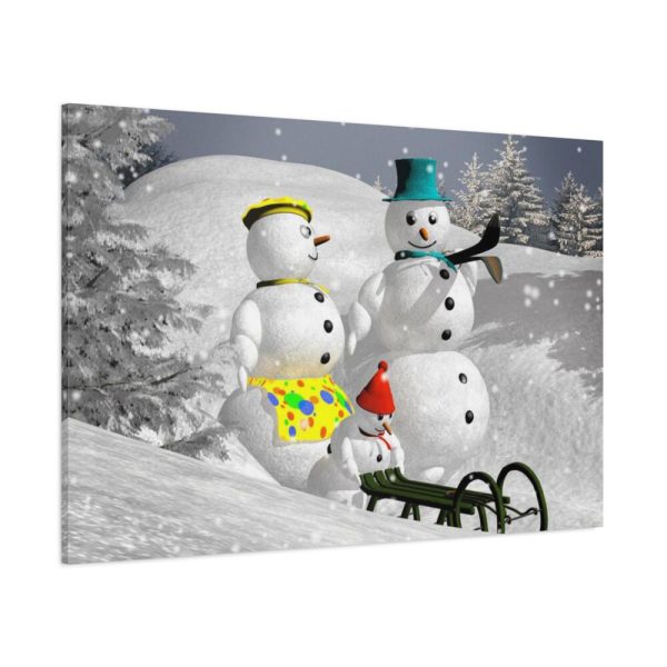 91638-125.jpg Snowman on Christmas Standard Canvas