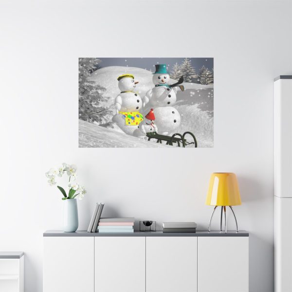91638-127.jpg Snowman on Christmas Standard Canvas
