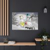 91638-128.jpg Snowman on Christmas Standard Canvas