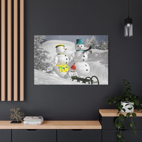 91638-128.jpg Snowman on Christmas Standard Canvas