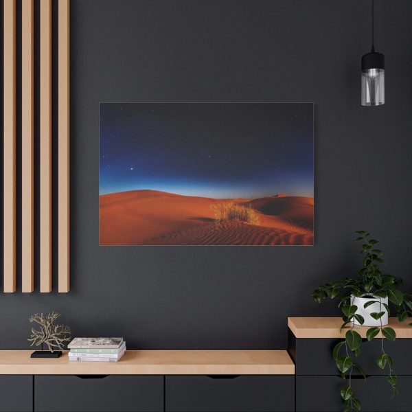 Desert During Nighttime Standard Canvas
