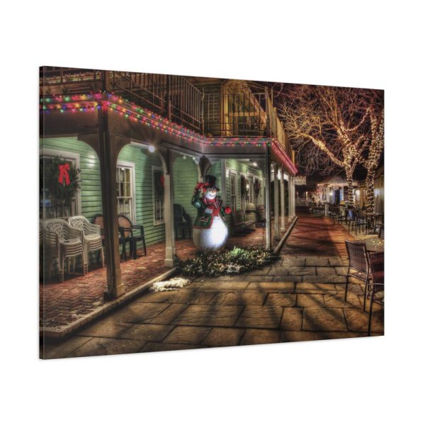 91638-160.jpg Winter Town Urban Christmas Decoration Standard Canvas