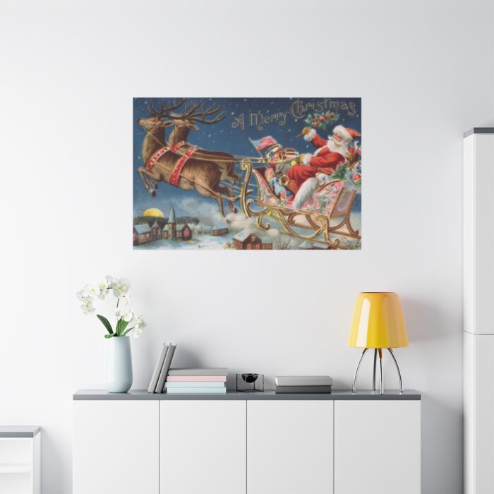 Vintage Christmas Standard Canvas - Image 3