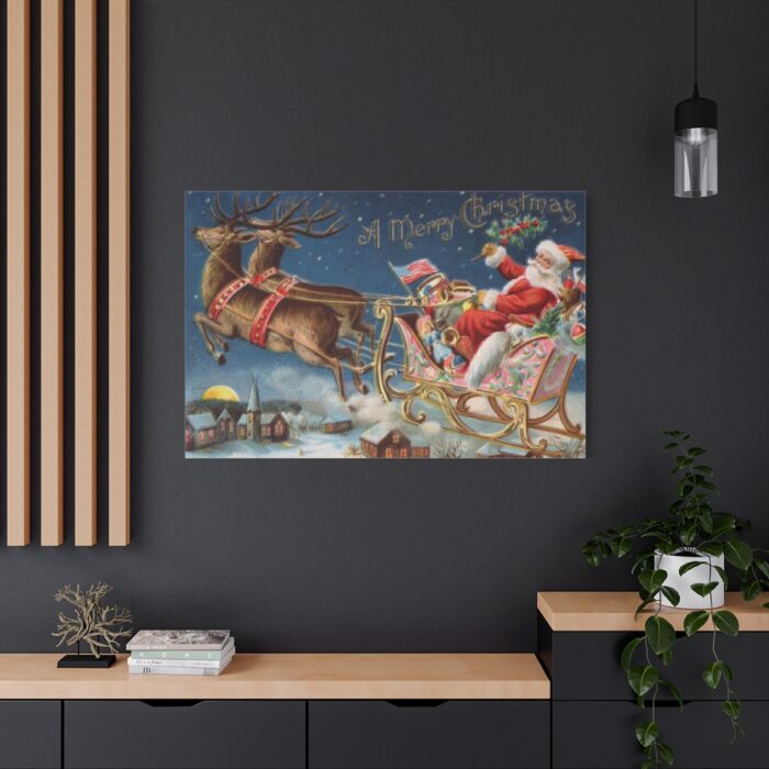 Vintage Christmas Standard Canvas - Image 4
