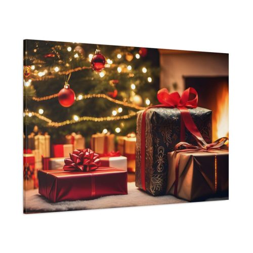 Christmas Gifts Fireplace Standard Canvas