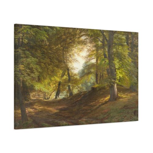 91638-20.jpg The Interior of a Forest by Godtfred Rump Standard Canvas