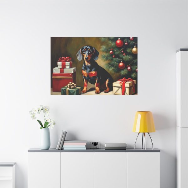 91638-207.jpg Dachshund Vintage Christmas Standard Canvas