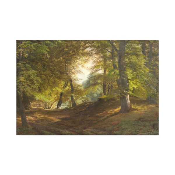 91638-21.jpg The Interior of a Forest by Godtfred Rump Standard Canvas