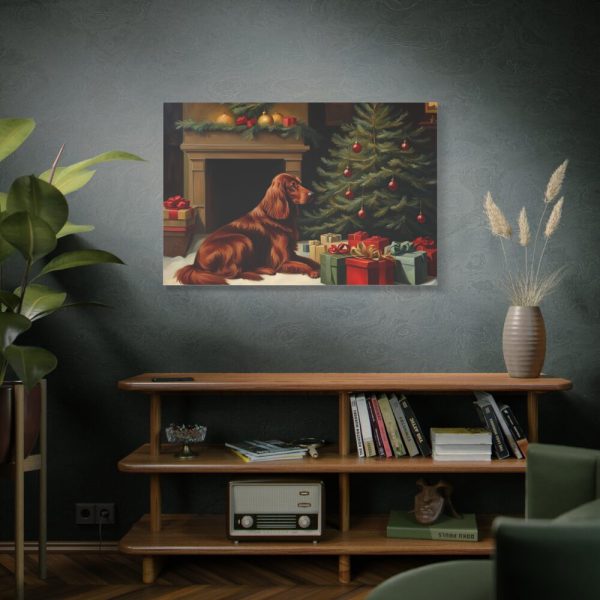 91638-214.jpg Irish Setter Vintage Christmas Standard Canvas