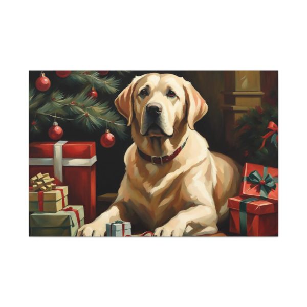 91638-220.jpg Labrador Vintage Christmas Standard Canvas