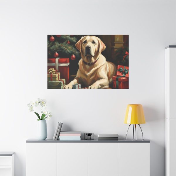 91638-222.jpg Labrador Vintage Christmas Standard Canvas