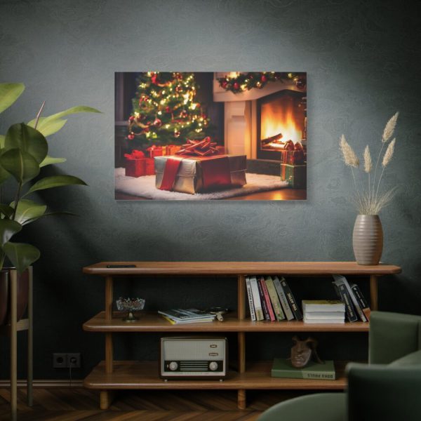 91638-234.jpg Christmas Gifts, Tree and Fireplace Standard Canvas