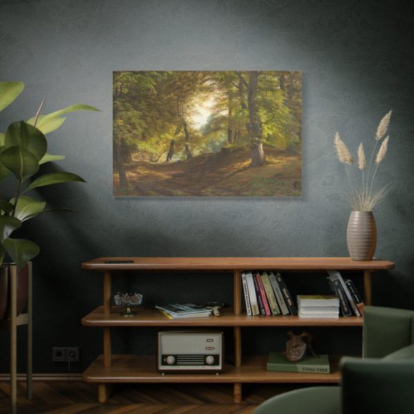 91638-24.jpg The Interior of a Forest by Godtfred Rump Standard Canvas