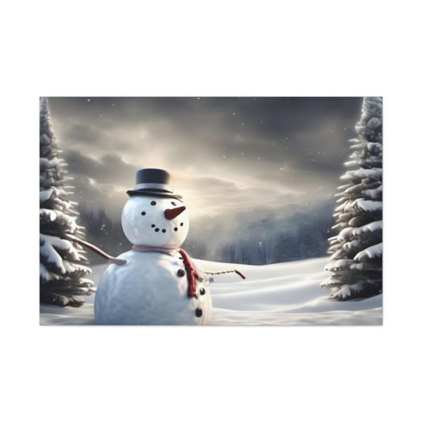 91638-246.jpg Christmas Landscape Snowman Standard Canvas