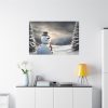 91638-247.jpg Christmas Landscape Snowman Standard Canvas