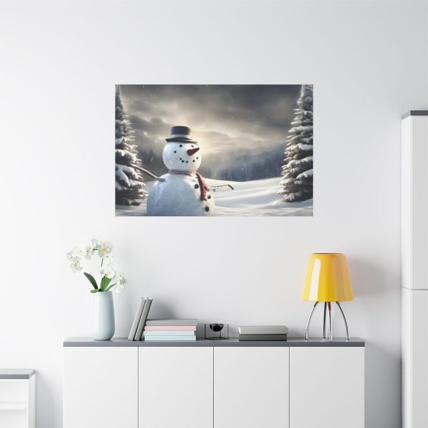 91638-247.jpg Christmas Landscape Snowman Standard Canvas