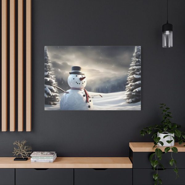 91638-248.jpg Christmas Landscape Snowman Standard Canvas