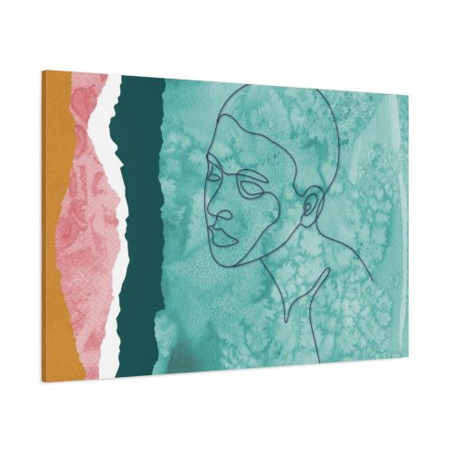 Abstract Black Woman Face Standard Canvas
