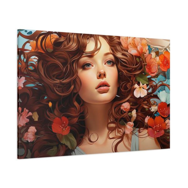 91638-291.jpg Woman Alphonse Mucha Style Standard Canvas