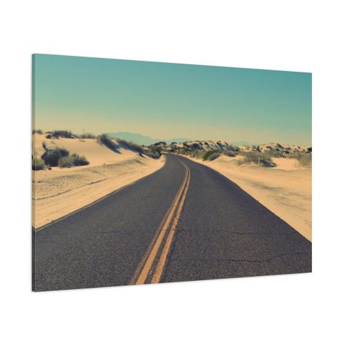 Road In A Desert Standard Canvas