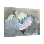 Mountain Landscape Watercolor Standard Canvas