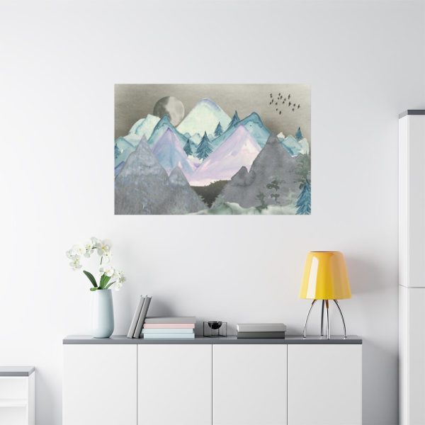 91638-364.jpg Mountain Landscape Watercolor Standard Canvas