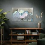 Mountain Landscape Watercolor Standard Canvas - Image 5
