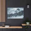 Car in Mountain Landscape With Snowy Trees Standard Canvas
