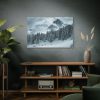 Car in Mountain Landscape With Snowy Trees Standard Canvas