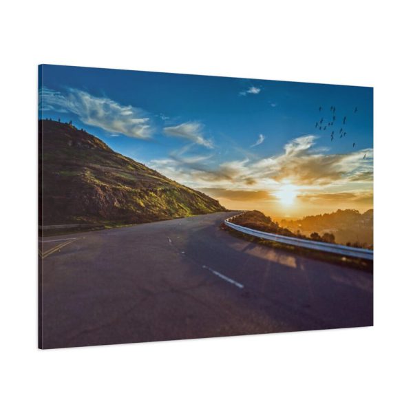 Mountain Road Sunset Standard Canvas