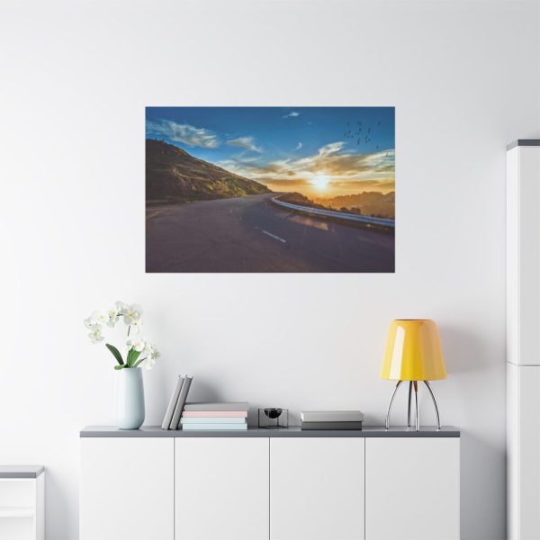 Mountain Road Sunset Standard Canvas