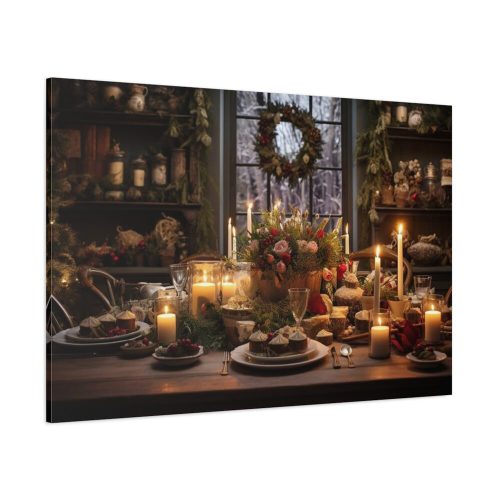 Christmas Dinner Table Standard Canvas