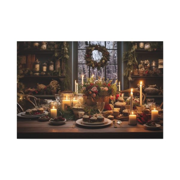 91638-388.jpg Christmas Dinner Table Standard Canvas