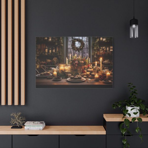 91638-390.jpg Christmas Dinner Table Standard Canvas