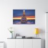 91638-394.jpg Lit Christmas Tree Outside Standard Canvas