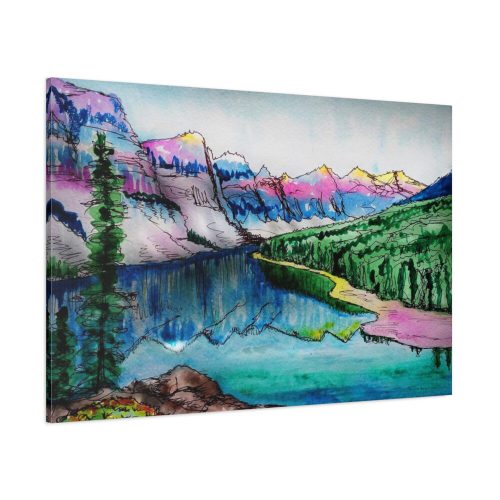 91638-402.jpg Lake and Mountains Standard Canvas